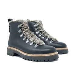 Walk London Holly Hiking Boot Black Clearance