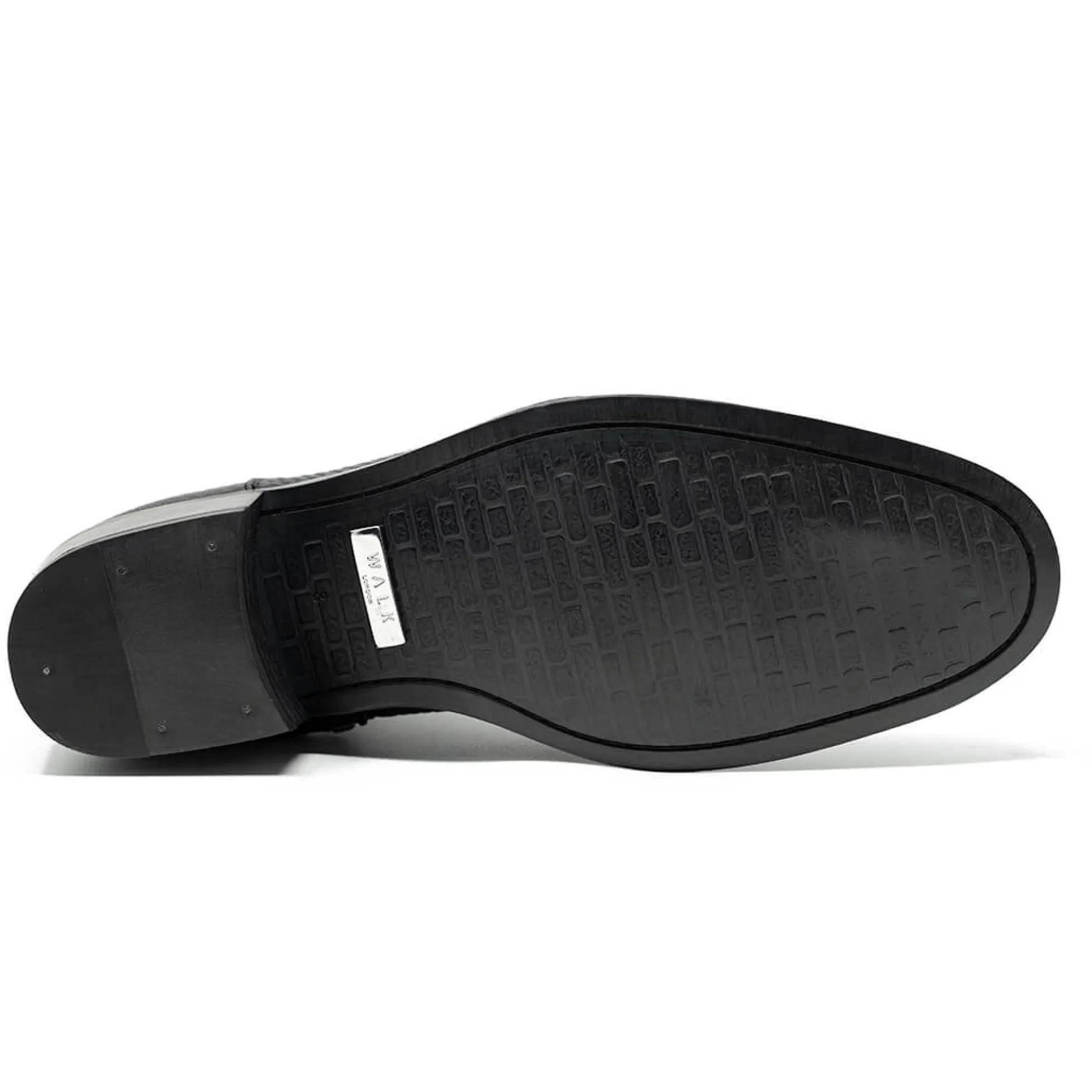 Walk London Hoxton Hex Emboss Cuban Heel Boots Black Online