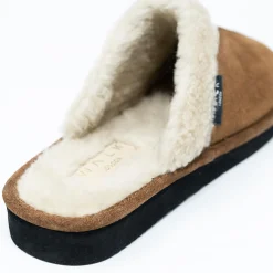 Walk London Isla Slipper Tan Suede Flash Sale
