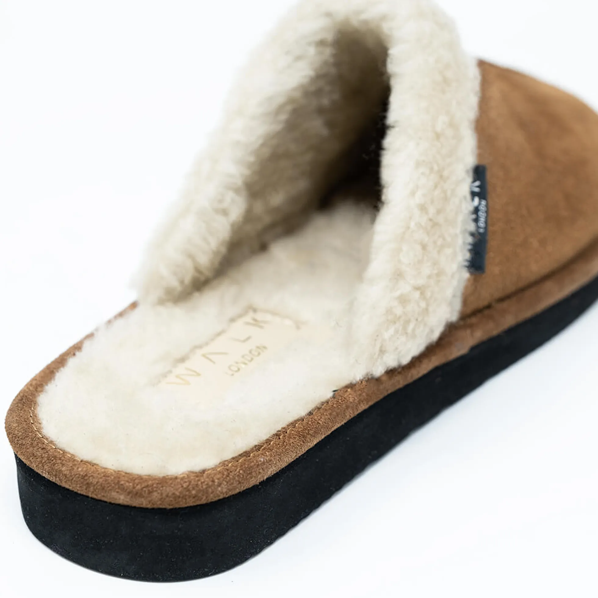 Walk London Isla Slipper Tan Suede Flash Sale