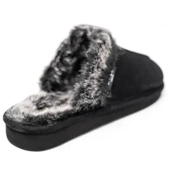 Walk London Isla Slipper Black Suede Flash Sale