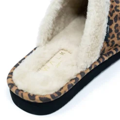 Walk London Isla Slipper Leopard Suede Discount