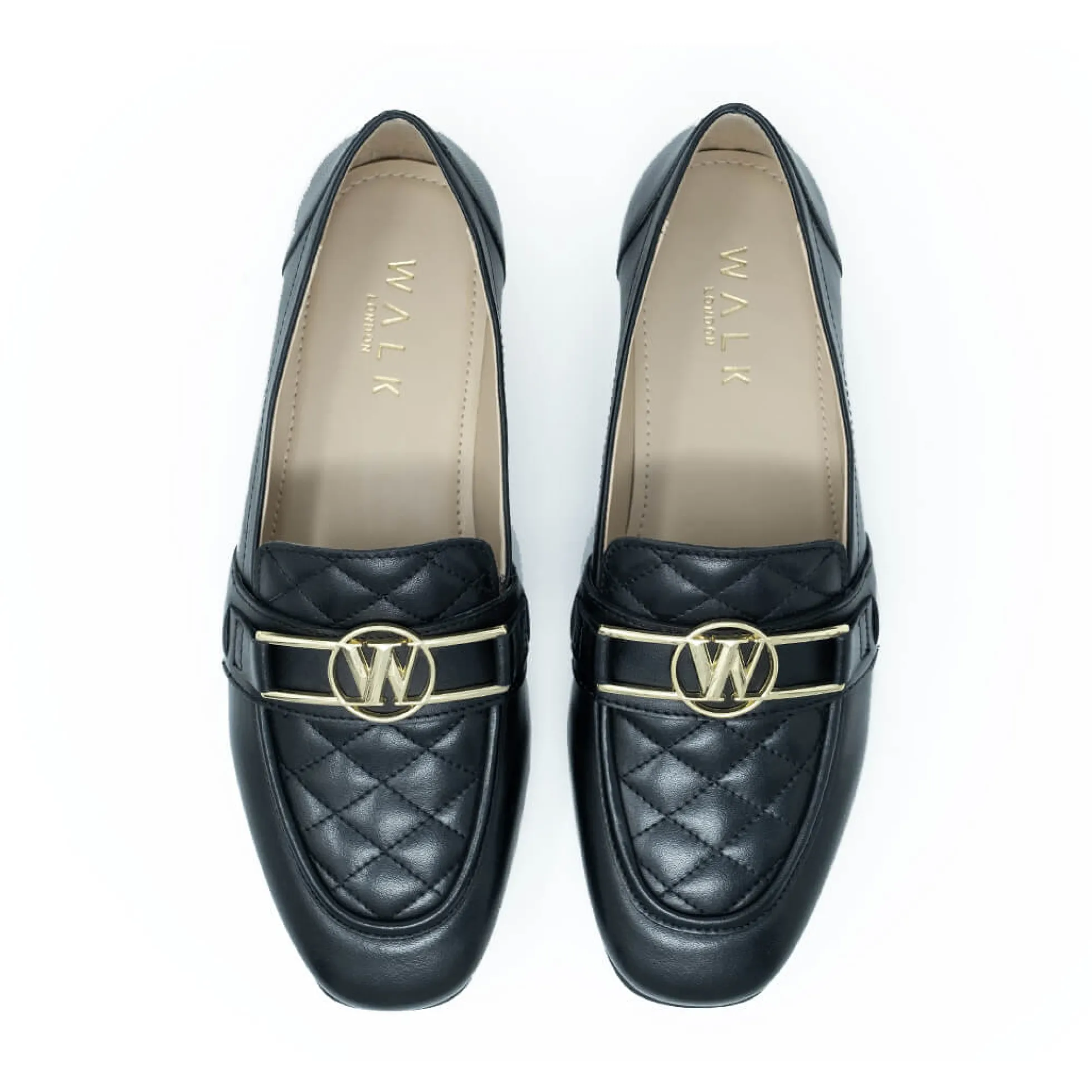 Walk London Jessie Trim Loafer Black Hot