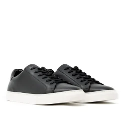 Walk London Kensington Sneaker Black Leather Outlet