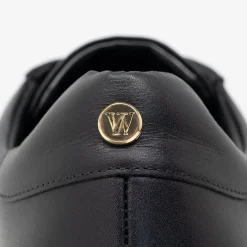 Walk London Kensington Sneaker Black Leather Outlet