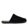 Walk London Langley Slipper Black & Beige Flash Sale
