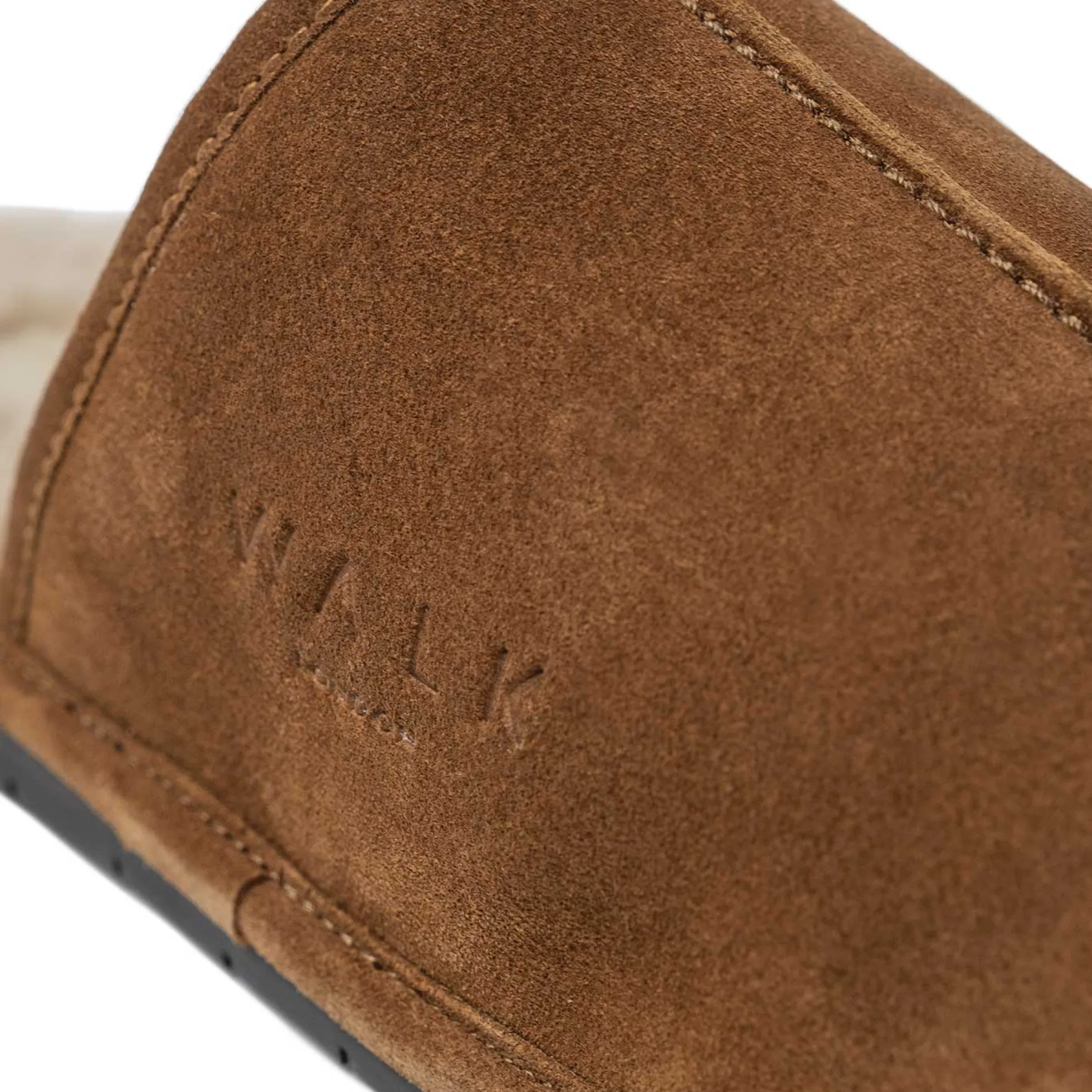 Walk London Langley Slipper Tan Suede Discount