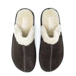 Walk London Leyton Slipper Brown Suede Fashion
