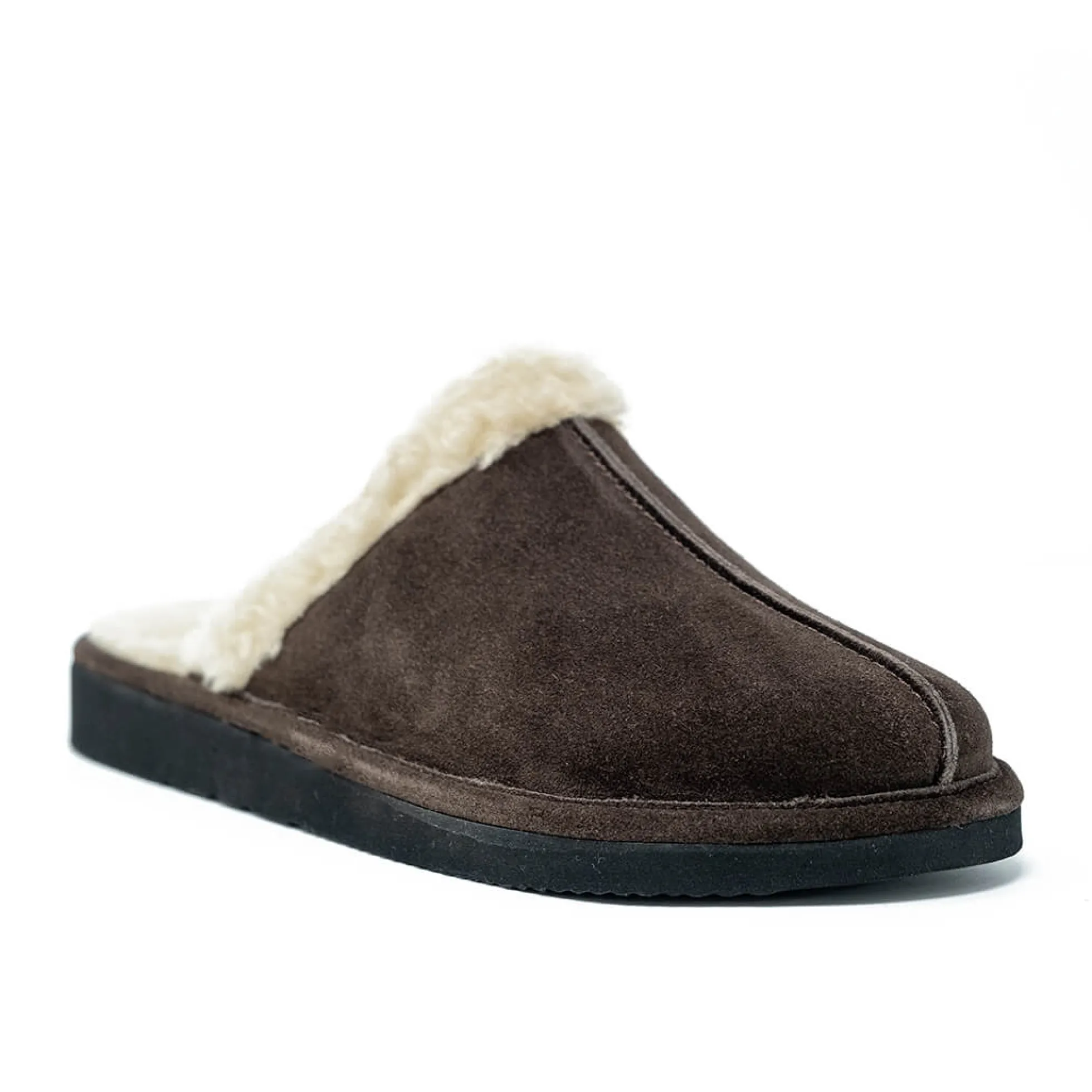 Walk London Leyton Slipper Brown Suede Fashion