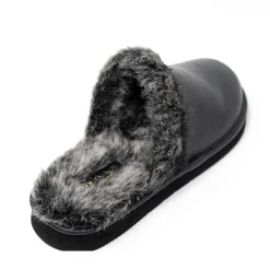 Walk London Leyton Slipper Black Leather Online