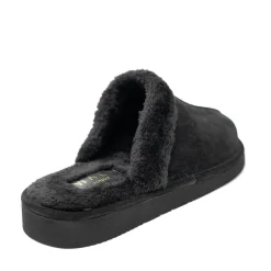 Walk London Leyton Slipper Black Suede Clearance