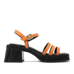 Walk London Lily Ankle Strap Heel Sandal Orange Online