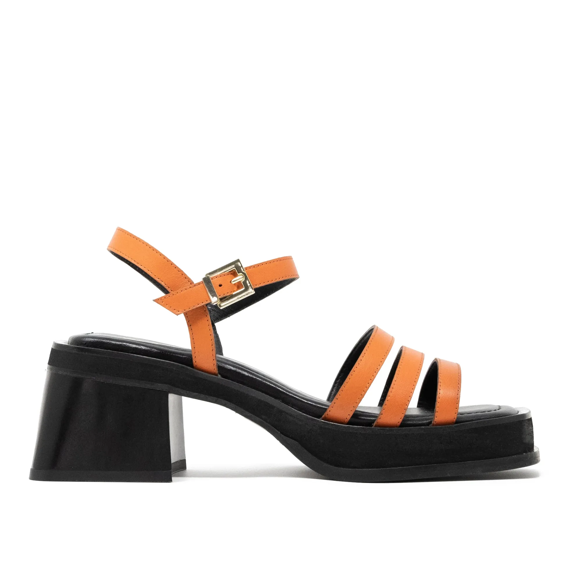 Walk London Lily Ankle Strap Heel Sandal Orange Online