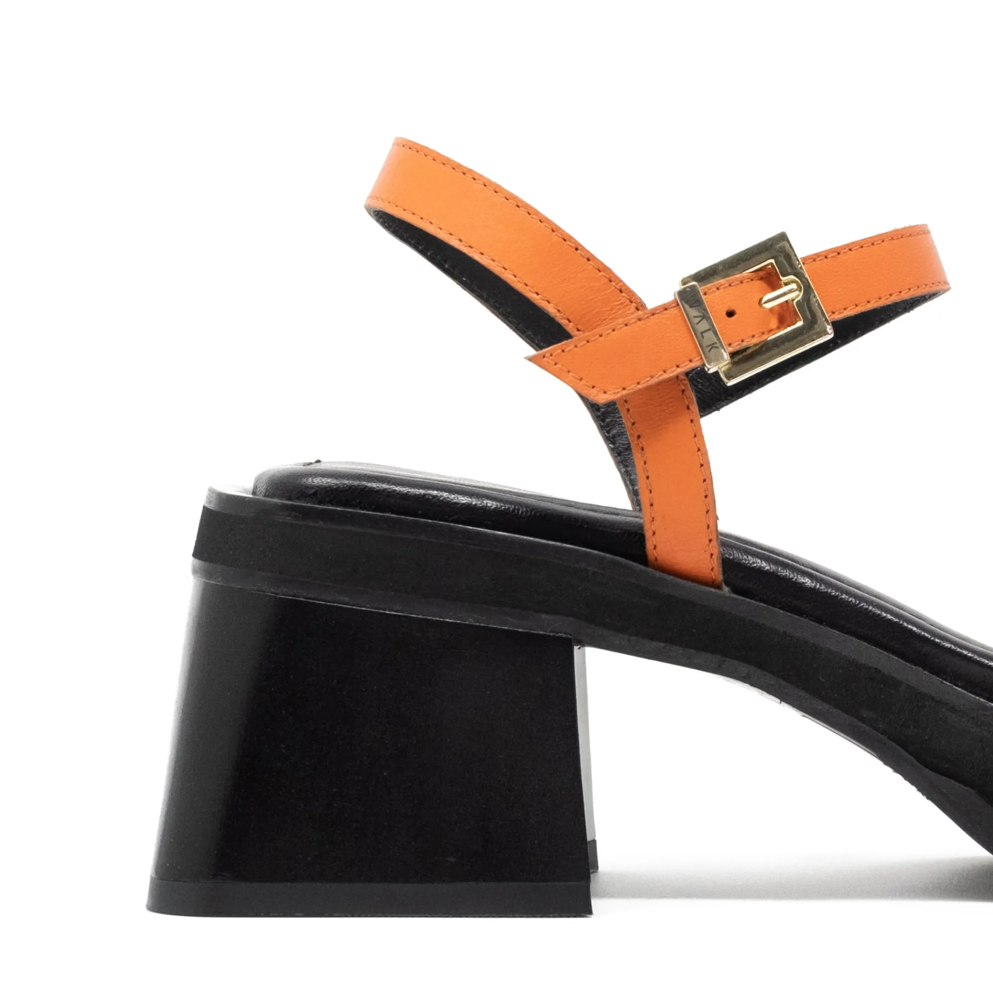 Walk London Lily Ankle Strap Heel Sandal Orange Online