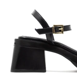 Walk London Lily Ankle Strap Heel Sandal Black Fashion