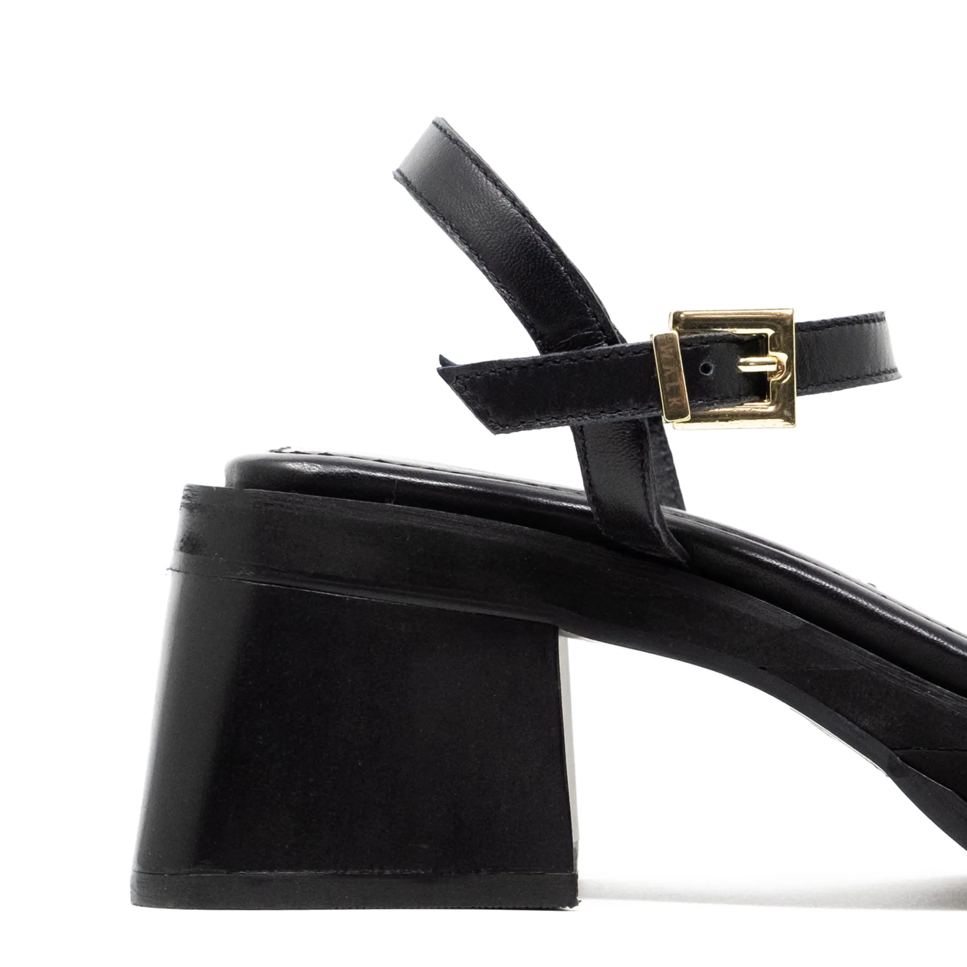 Walk London Lily Ankle Strap Heel Sandal Black Cheap