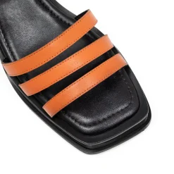Walk London Lily Ankle Strap Heel Sandal Orange Online