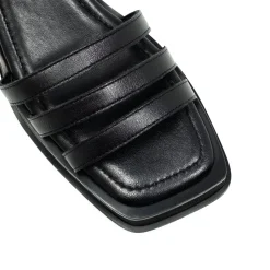 Walk London Lily Ankle Strap Heel Sandal Black Fashion