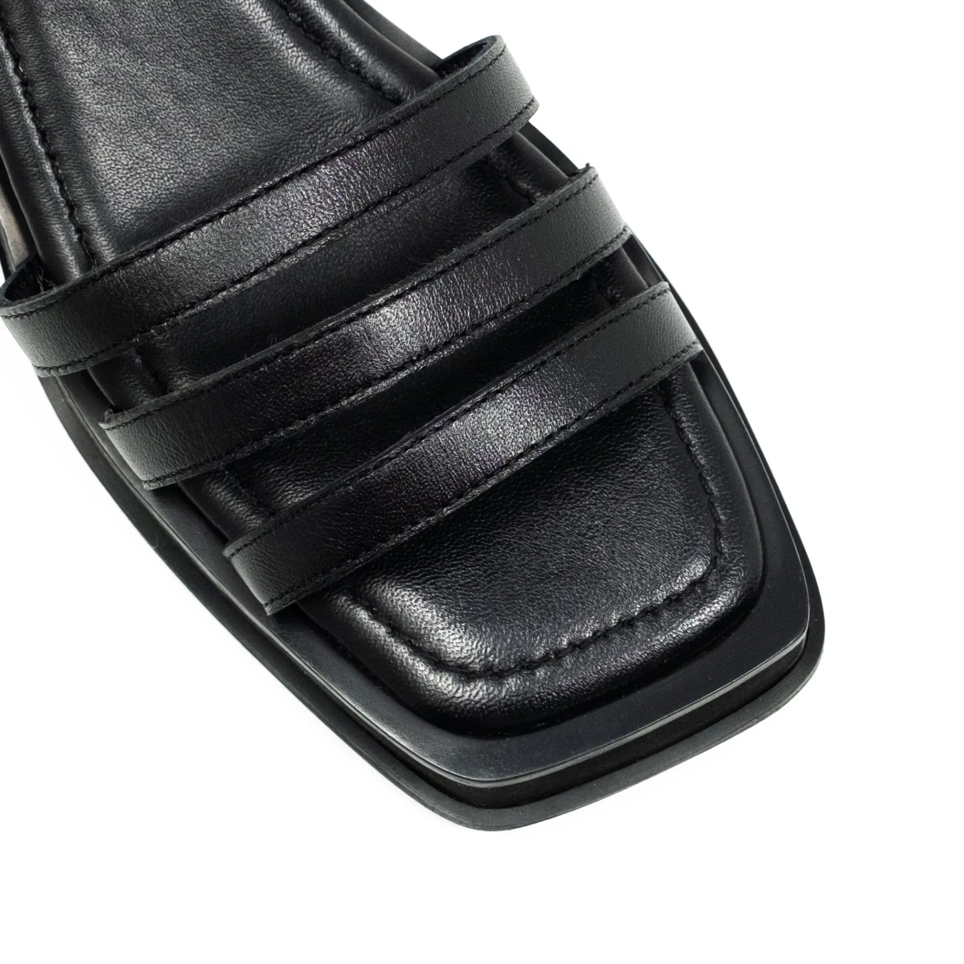 Walk London Lily Ankle Strap Heel Sandal Black Fashion
