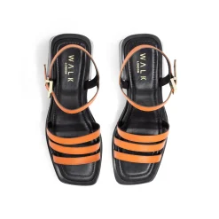 Walk London Lily Ankle Strap Heel Sandal Orange Online