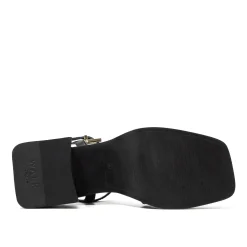 Walk London Lily Ankle Strap Heel Sandal Black Fashion