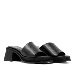 Walk London Lily Mule Heel Sandal Black Best Sale