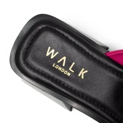 Walk London Lily Mule Heel Sandal Pink Discount