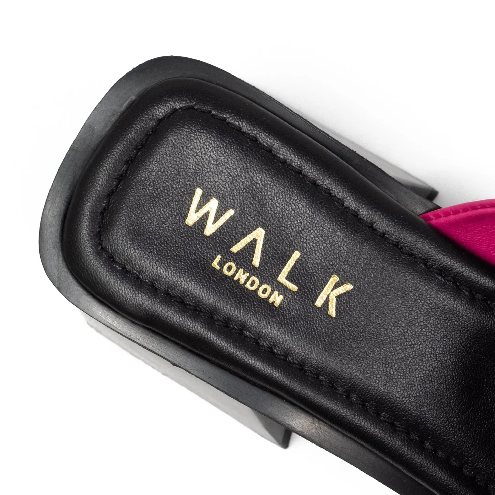 Walk London Lily Mule Heel Sandal Pink Fashion