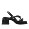 Walk London Lily Padded Heel Sandal Black Fashion