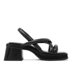 Walk London Lily Padded Heel Sandal Black Sale