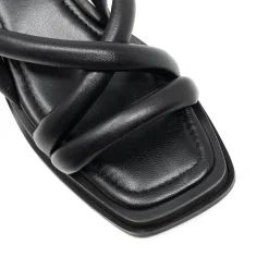 Walk London Lily Padded Heel Sandal Black Fashion