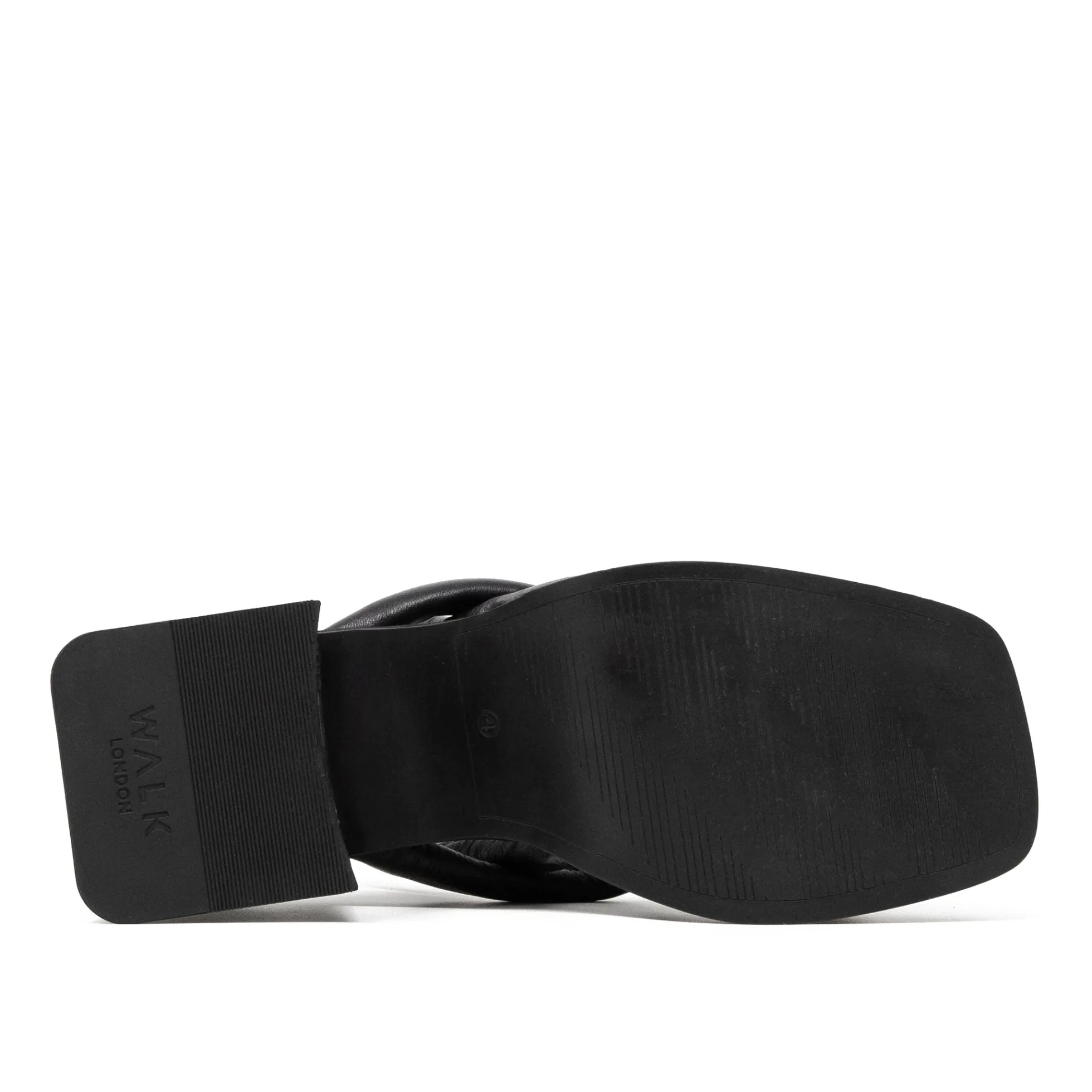 Walk London Lily Padded Heel Sandal Black Fashion