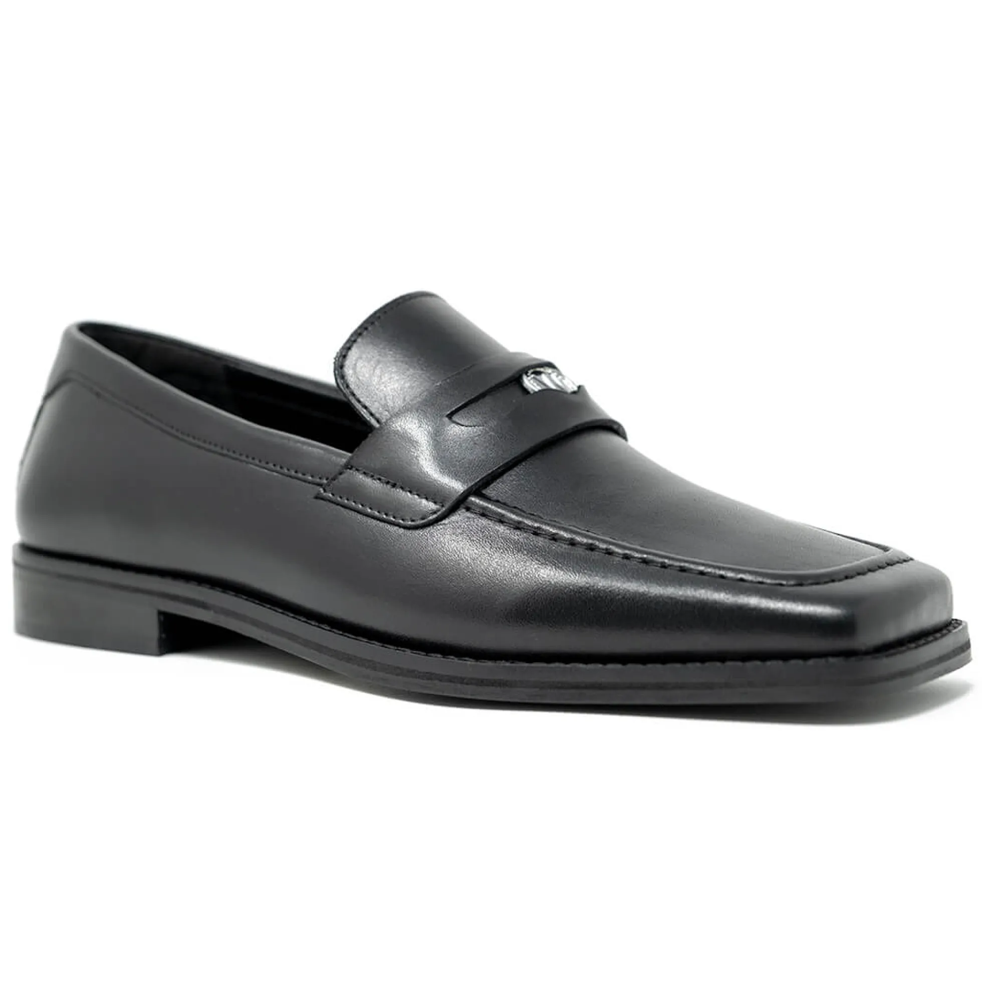 Walk London Luther Penny Loafer Black Cheap