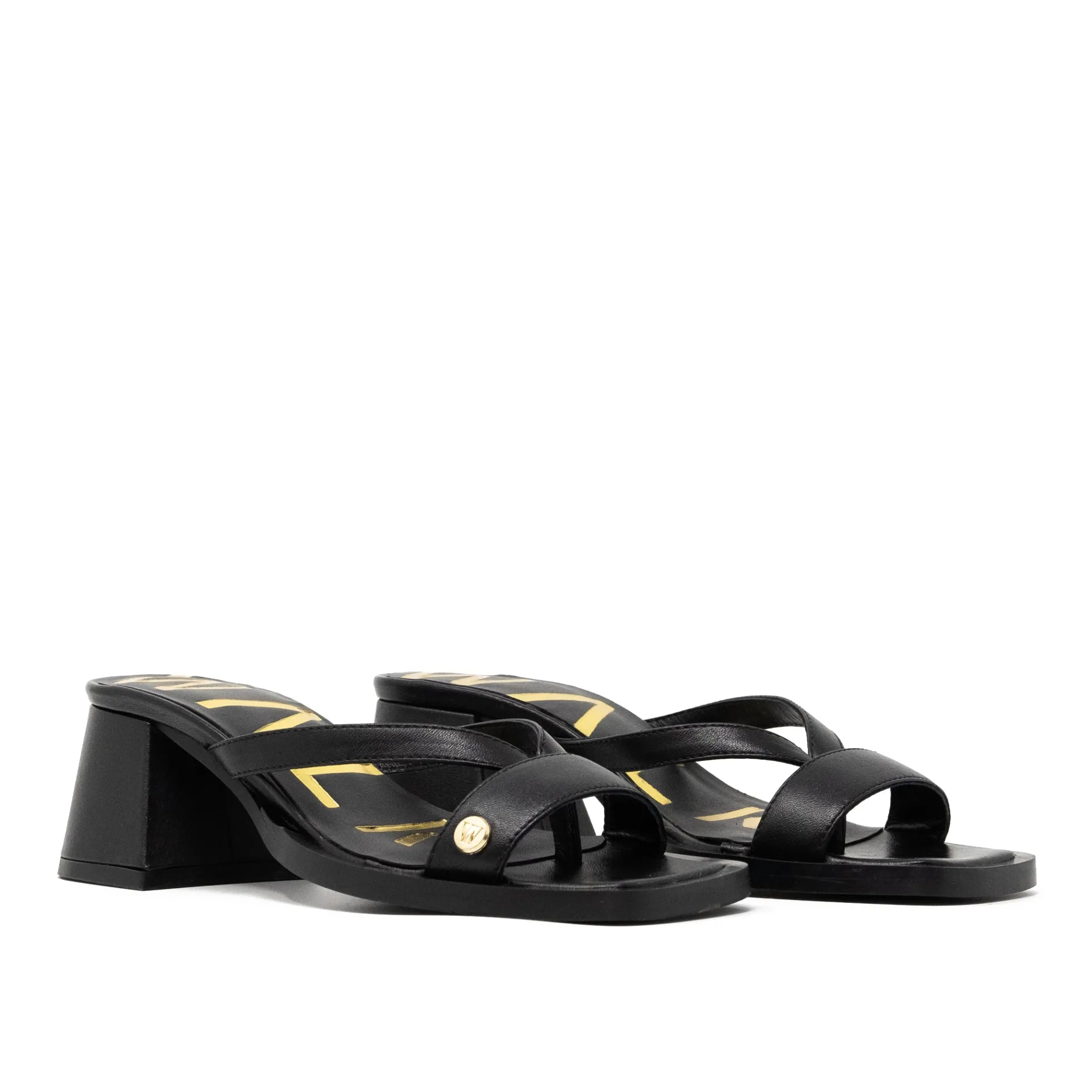 Walk London Maisy Toe Post Heel Sandal Black Cheap