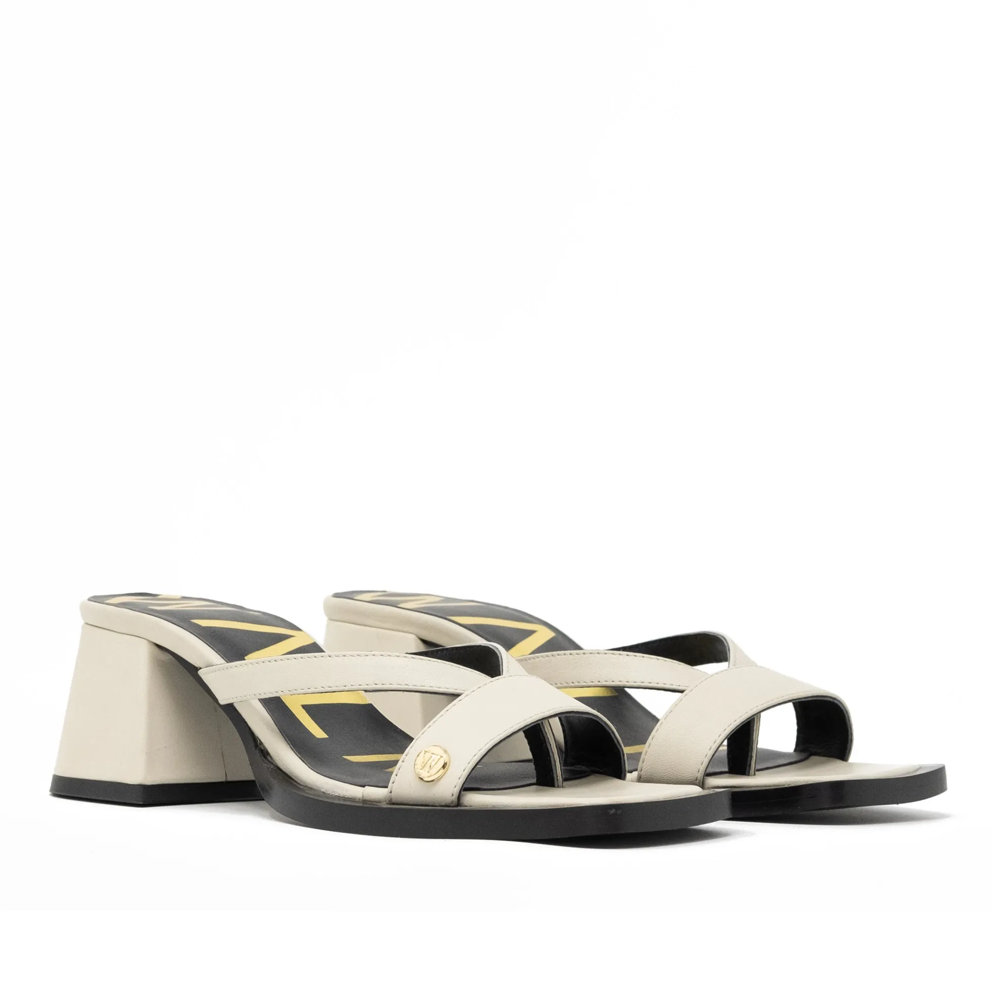 Walk London Maisy Toe Post Heel Sandal Off White Online