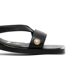Walk London Maisy Toe Post Heel Sandal Black Cheap