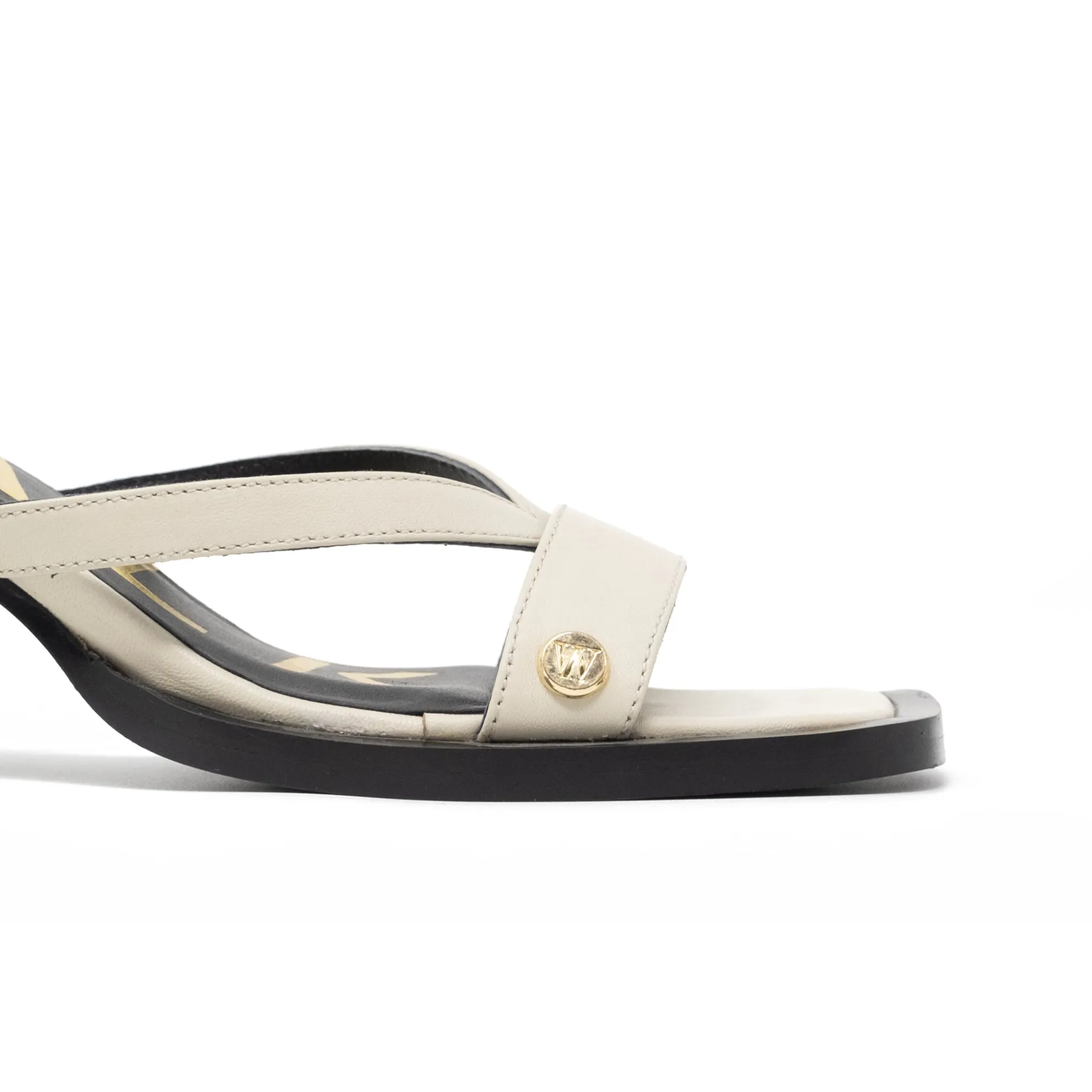 Walk London Maisy Toe Post Heel Sandal Off White Online