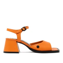 Walk London Maisy Two Part Heel Sandal Orange Best