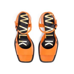 Walk London Maisy Two Part Heel Sandal Orange Best