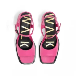 Walk London Maisy Two Part Heel Sandal Pink Discount