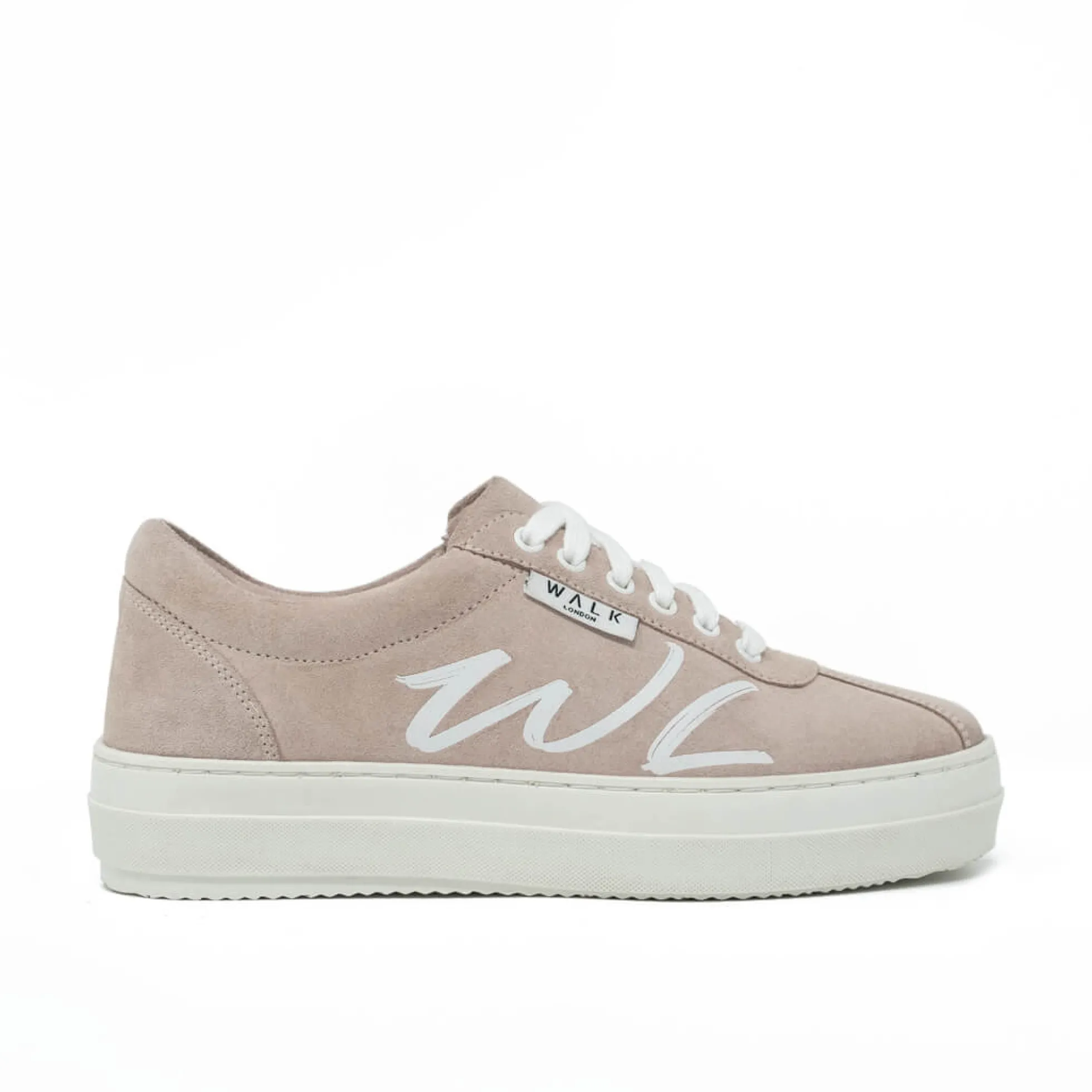 Walk London Malibu Sneaker Lotus Pink Suede Fashion