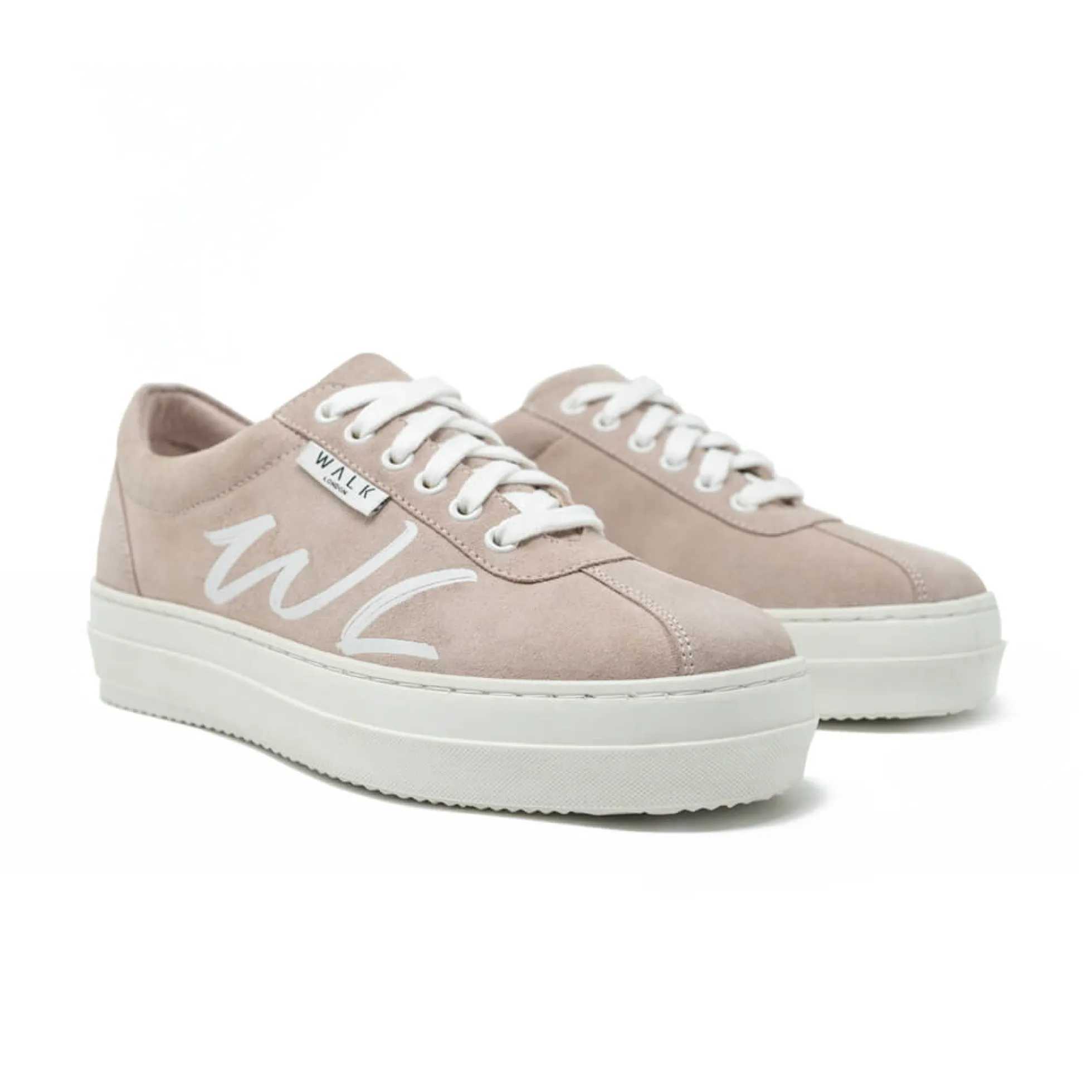 Walk London Malibu Sneaker Lotus Pink Suede Fashion
