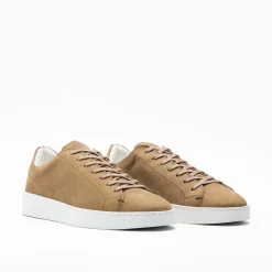Walk London Marco Trainer Tan Nubuck Discount