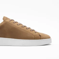 Walk London Marco Trainer Tan Nubuck Discount