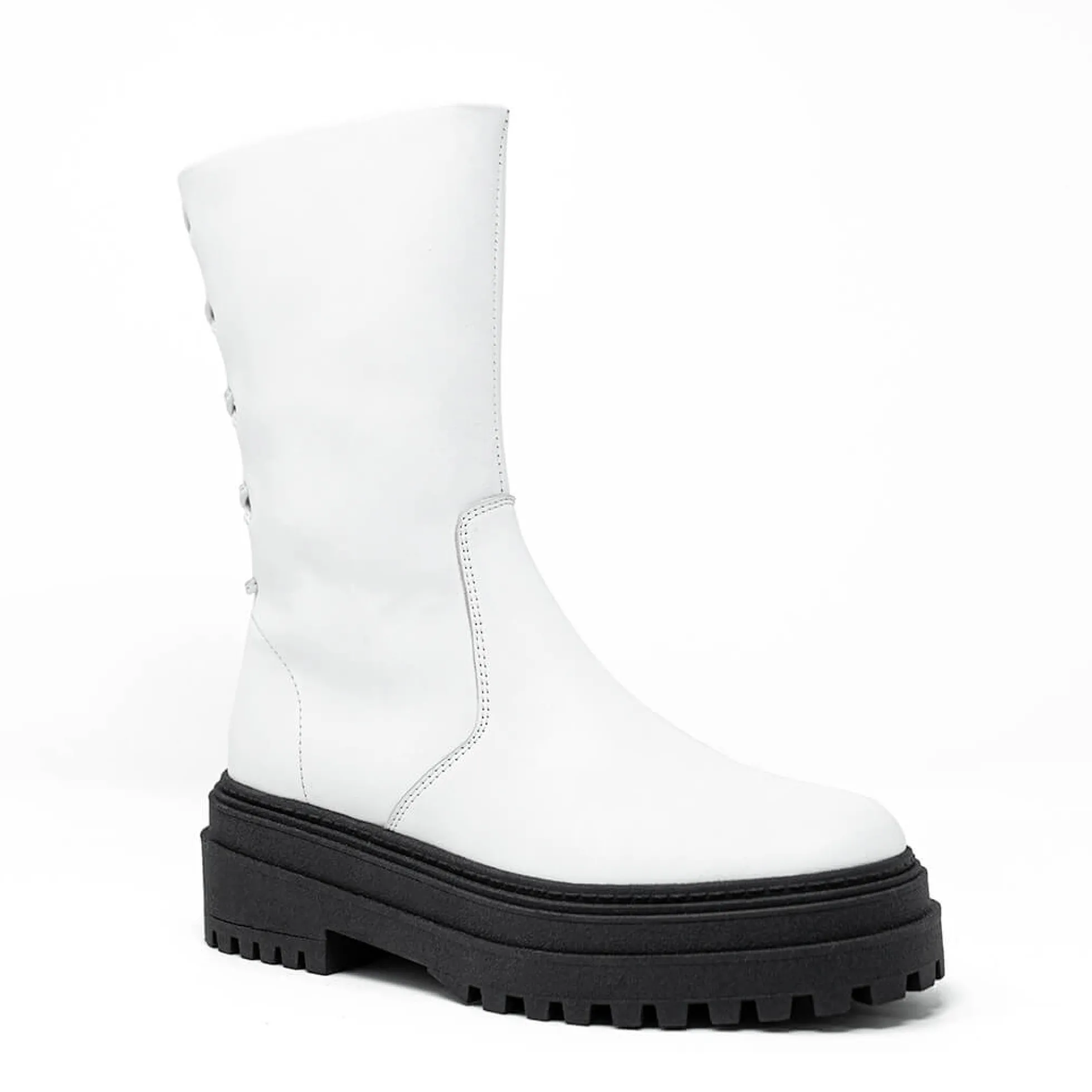 Walk London Margot Boot White Leather Flash Sale