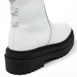 Walk London Margot Boot White Leather Clearance
