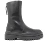 Walk London Margot Zip Boot Black Leather Cheap