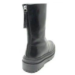 Walk London Margot Zip Boot Black Leather Cheap