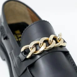 Walk London Milano Chain Loafer Black Best Sale