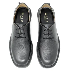 Walk London Milano Derby Shoe Black Hot
